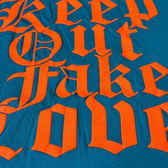 Keep Out Fake Love TEAL FLORIDA T-SHIRT - Picture 7 of 7